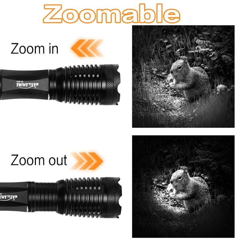 WAYLLSHINE 850nm IR Illuminator Night Vision Flashlight, Infrared Illuminator for Night Vision Camera Device - Image 4